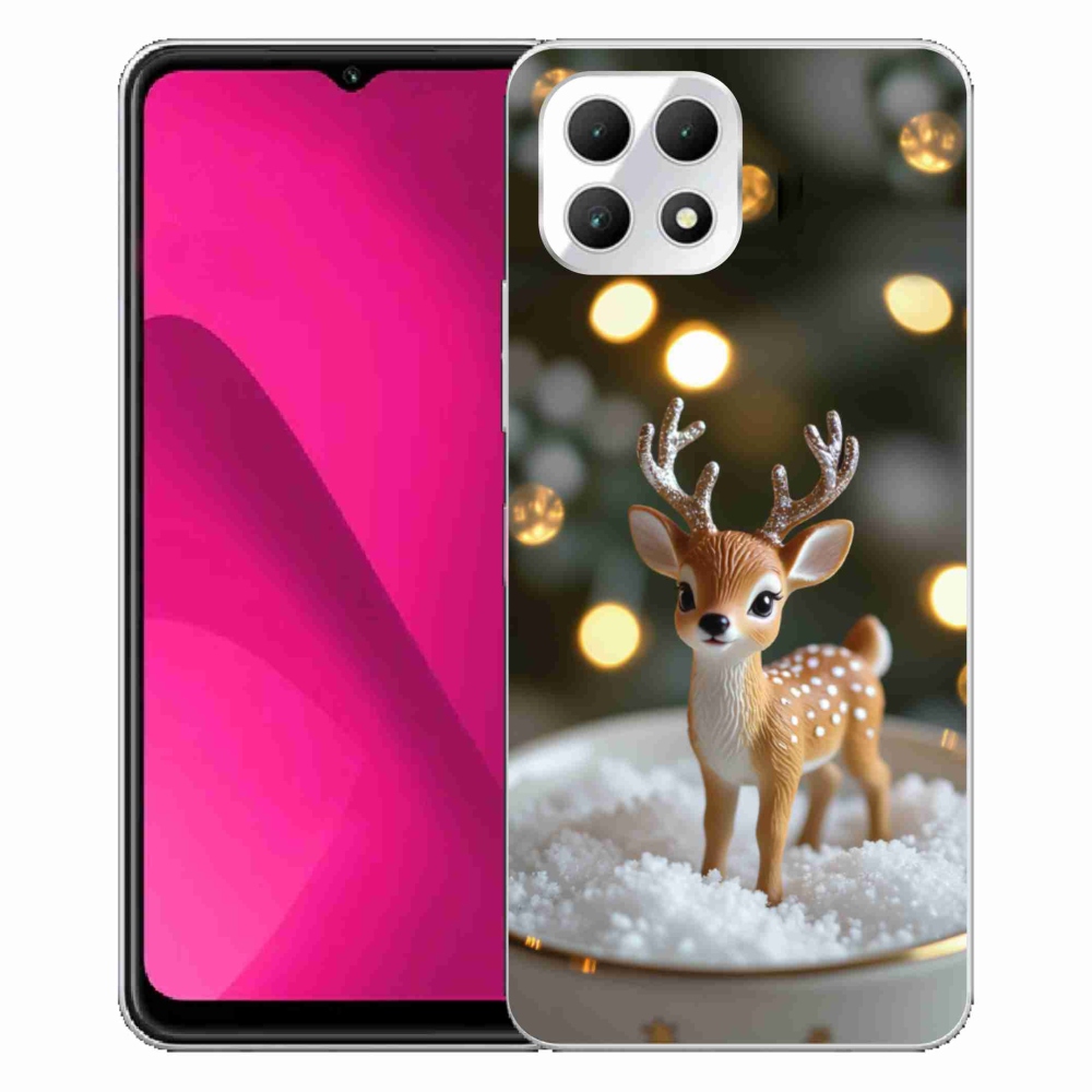 Gélový kryt mmCase na T phone 2 - roztomilý vianočný jeleň