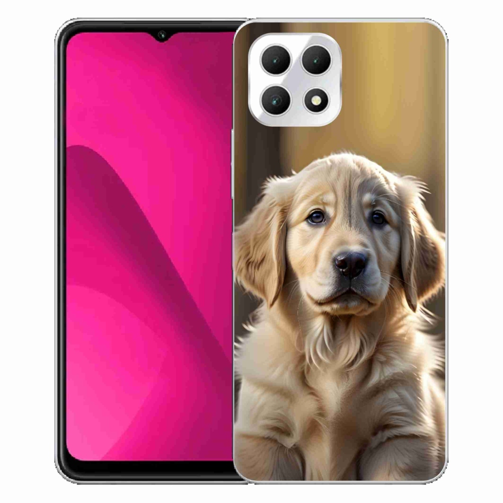 Gélový kryt mmCase na T phone 2 - roztomilý zlatý retriever