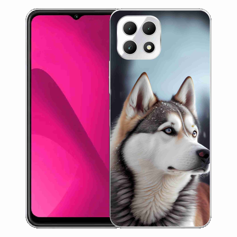 Gélový kryt mmCase na T phone 2 - sibírsky husky