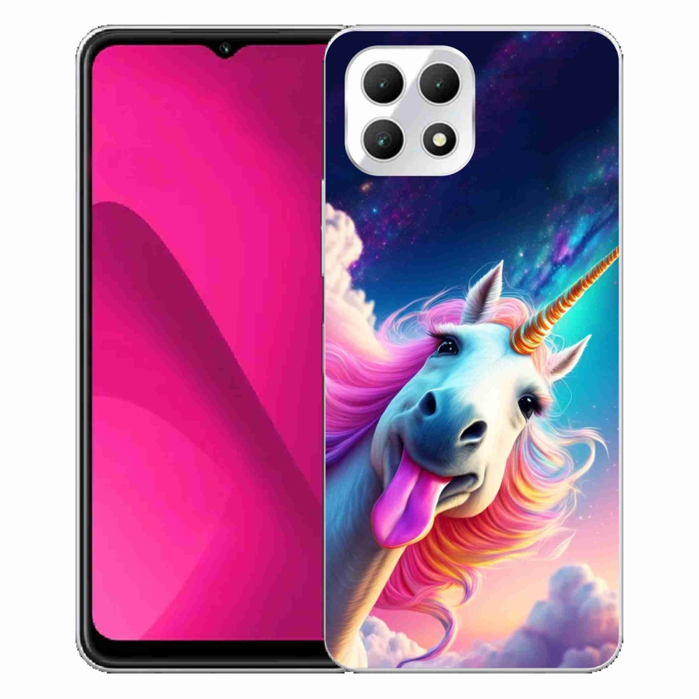 Gélový kryt mmCase na T phone 2 - šialený jednorožec