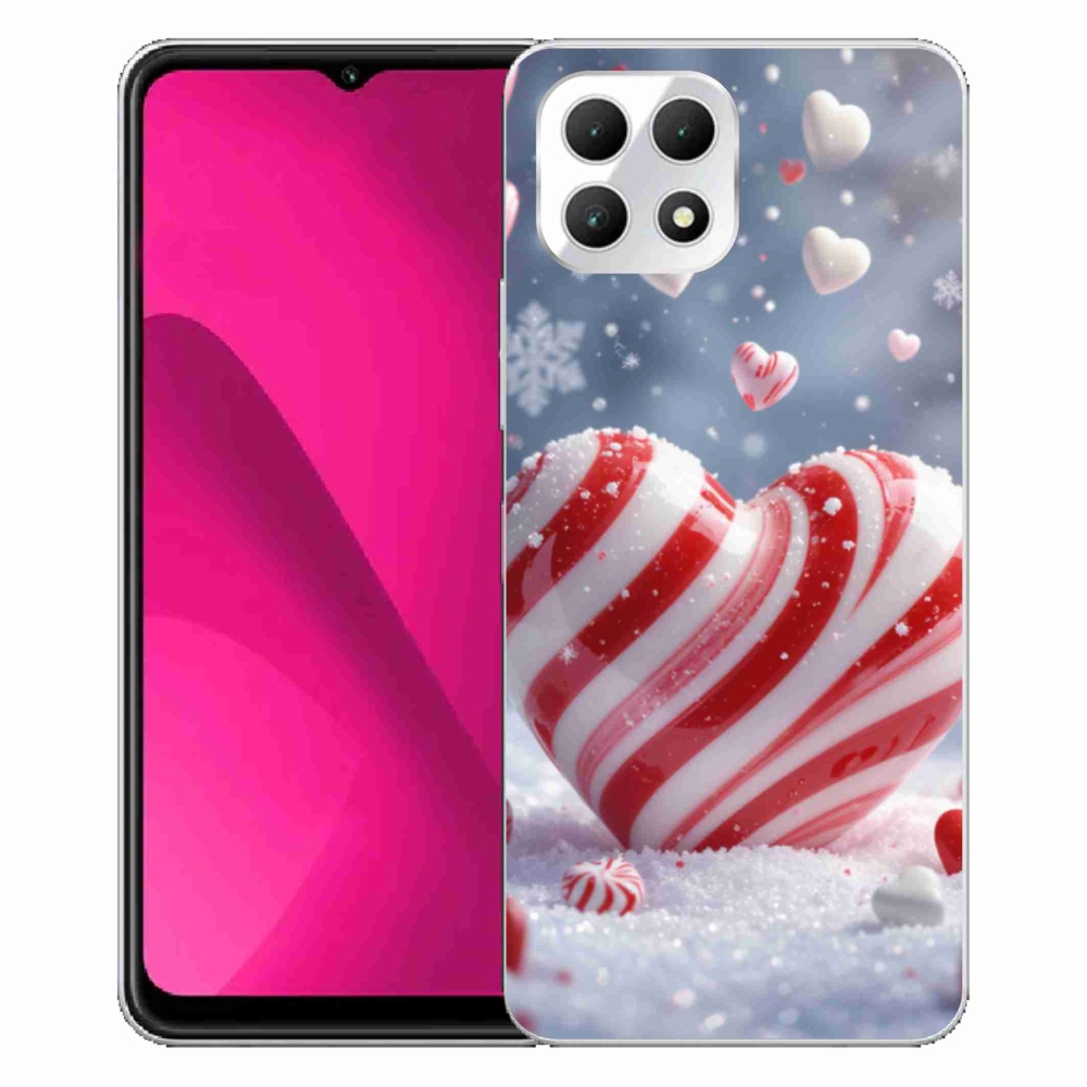 Gélový kryt mmCase na T phone 2 - sladké srdce