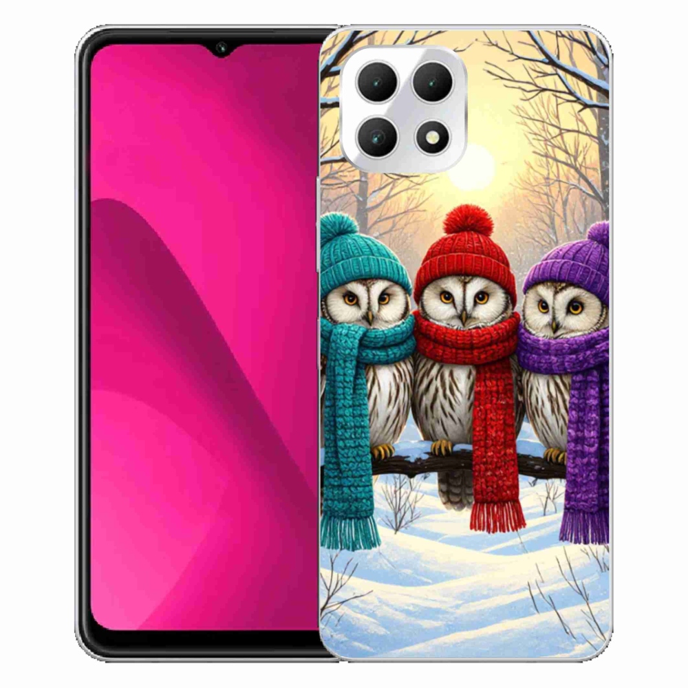 Gélový kryt mmCase na T phone 2 - soví priatelia