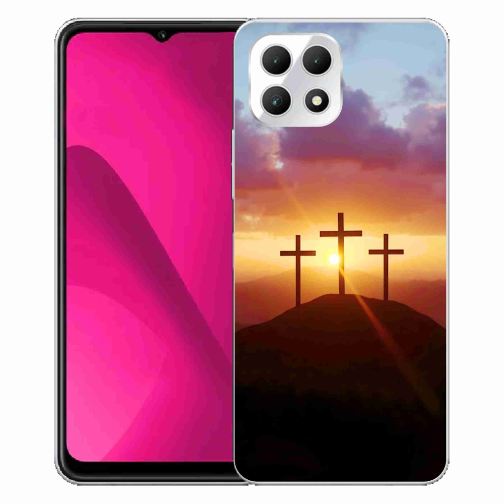 Gélový kryt mmCase na T phone 2 - tri kríža