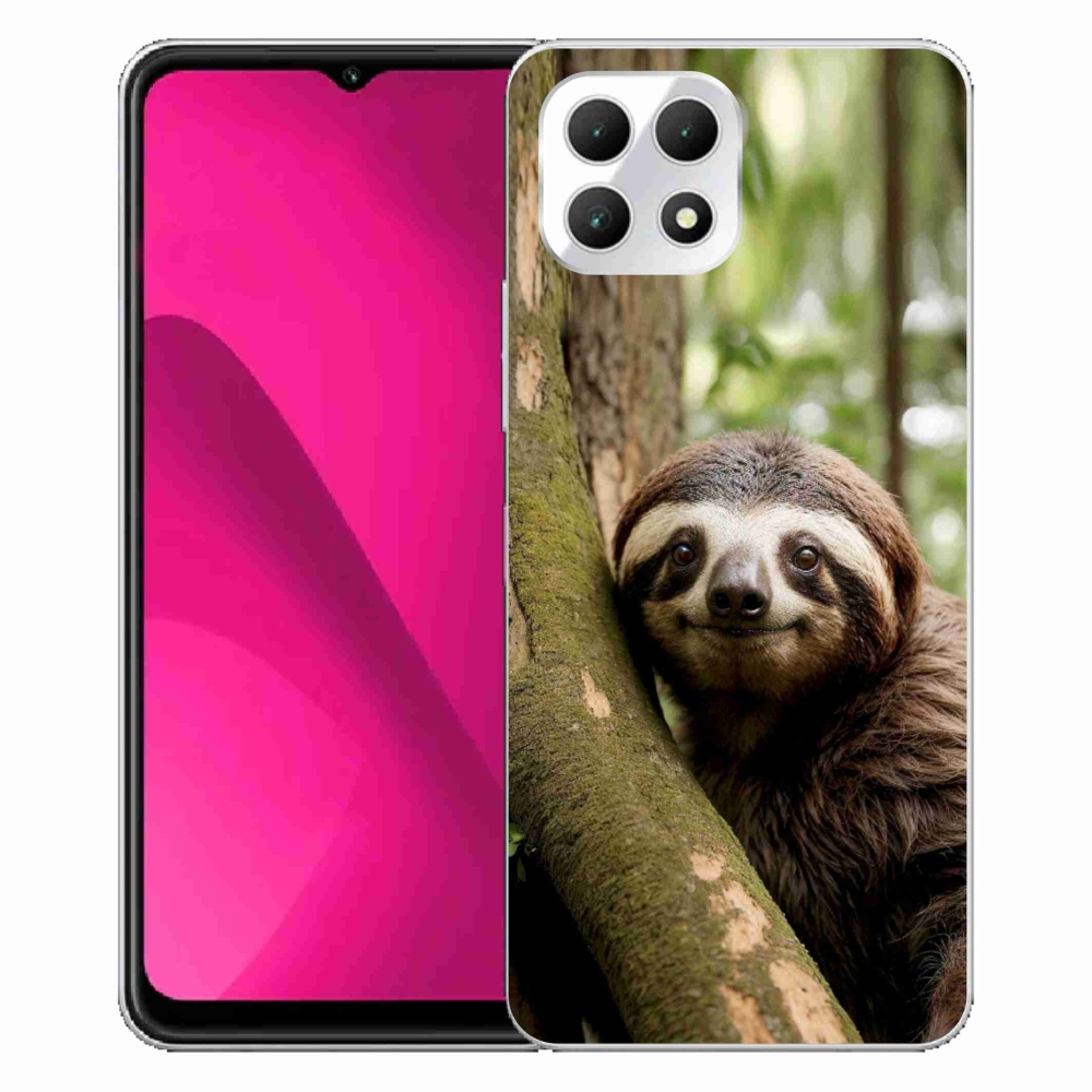 Gélový kryt mmCase na T phone 2 - usmievavý leňochod