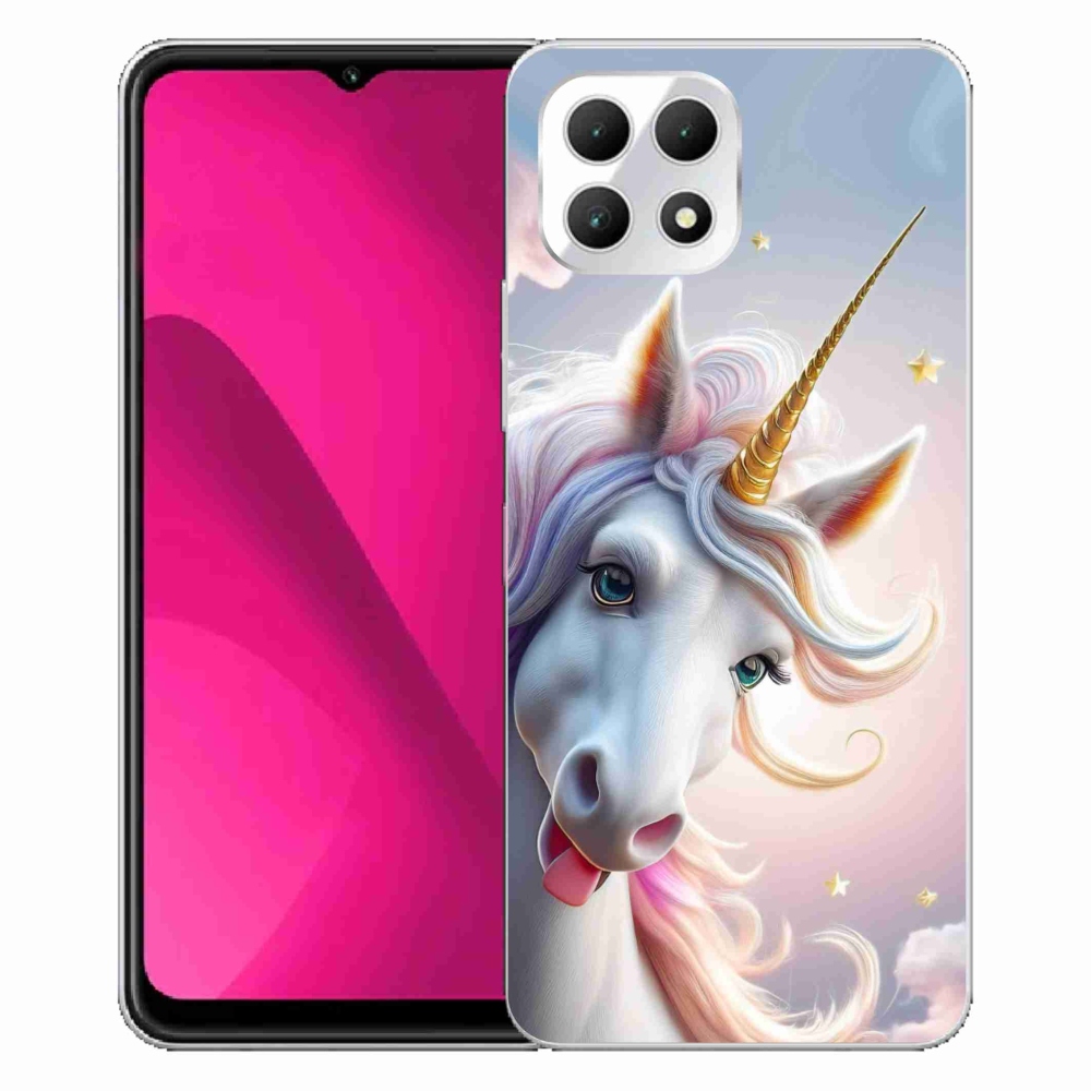 Gélový kryt mmCase na T phone 2 - veselý jednorožec