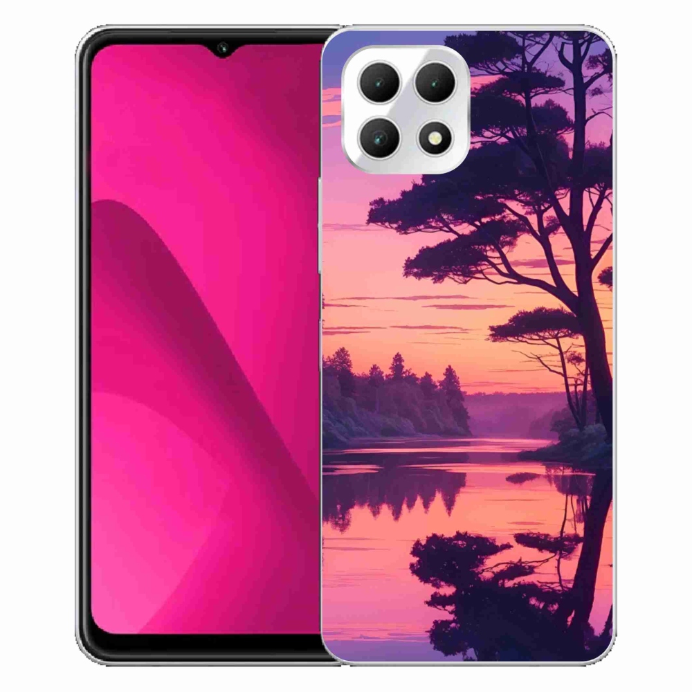 Gélový kryt mmCase na T phone 2 - západ slnka nad jazerom