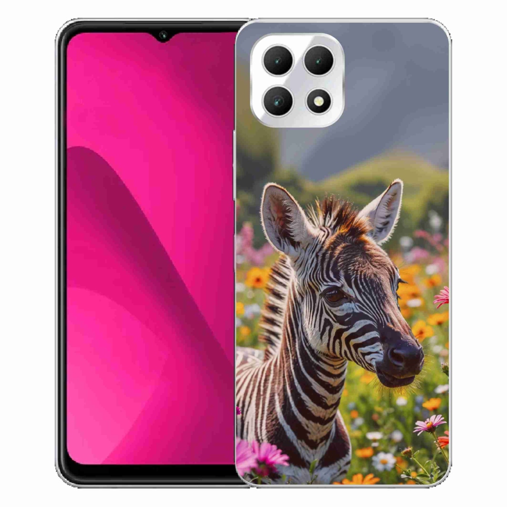 Gélový kryt mmCase na T phone 2 - zebra na lúke
