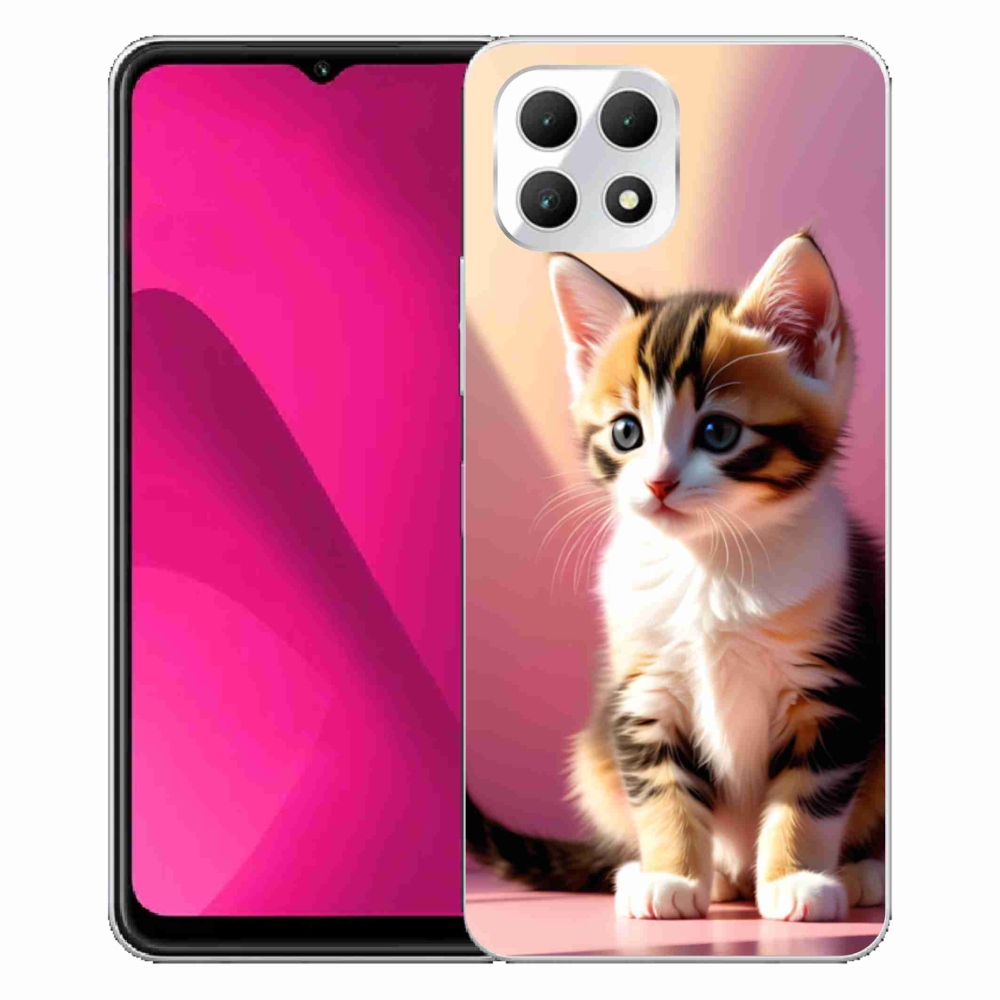 Gélový kryt mmCase na T phone 2 - zvedavé mačiatko 2