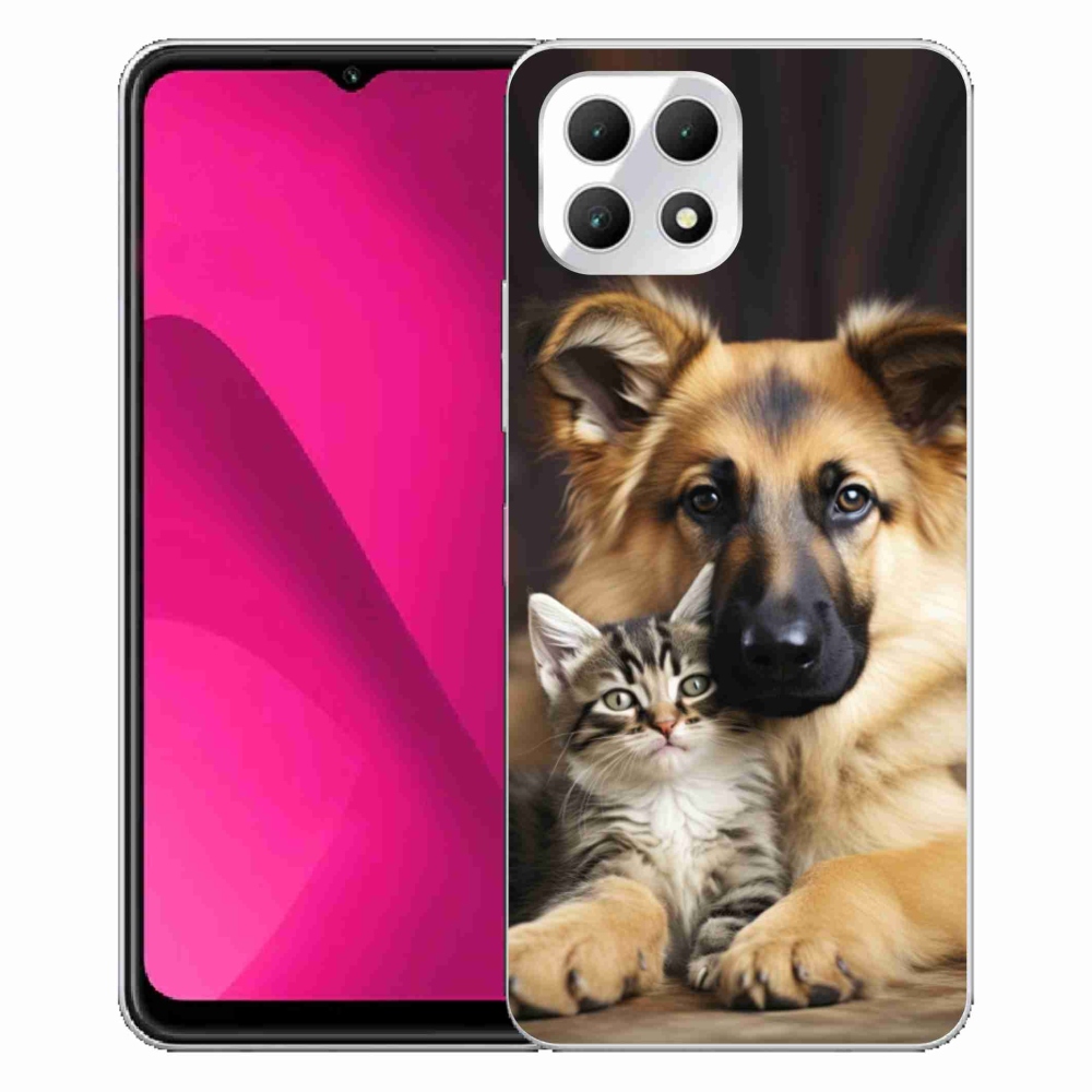 Gélový kryt mmCase na T phone 2 - zvieracie priateľstvo