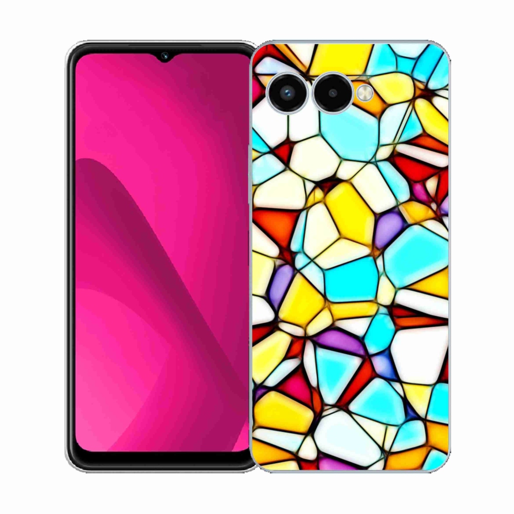 Gélový kryt mmCase na T phone 3 - abstraktný motív 40