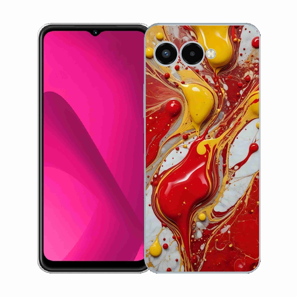 Gélový kryt mmCase na T phone 3 - abstraktný motív 42