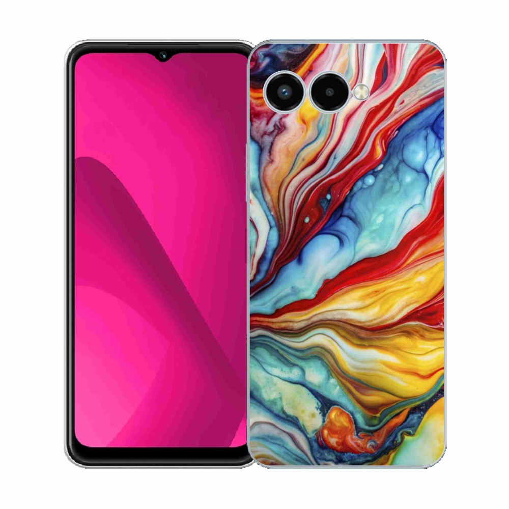 Gélový kryt mmCase na T phone 3 - abstraktný motív 58