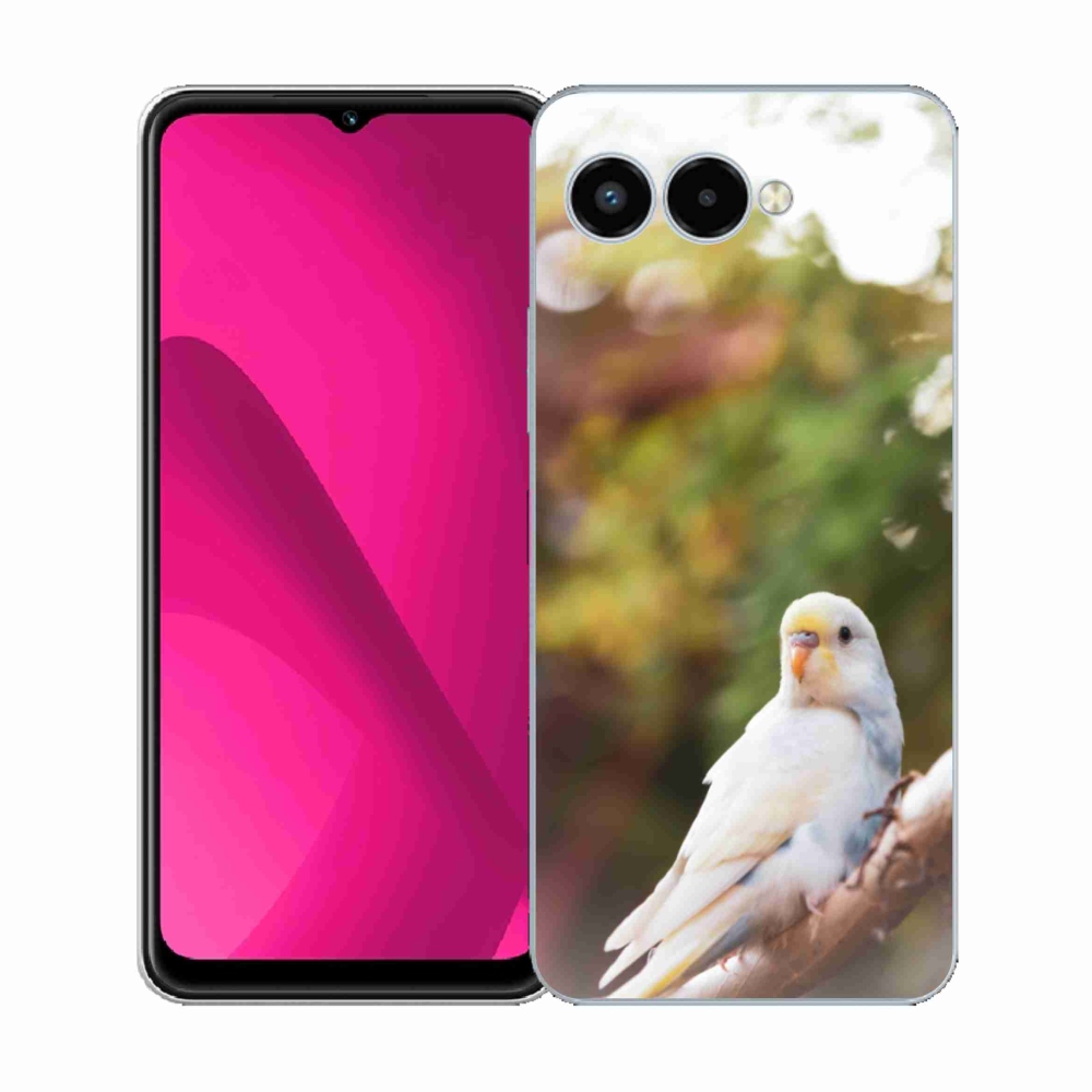 Gélový kryt mmCase na T phone 3 - andulka biela