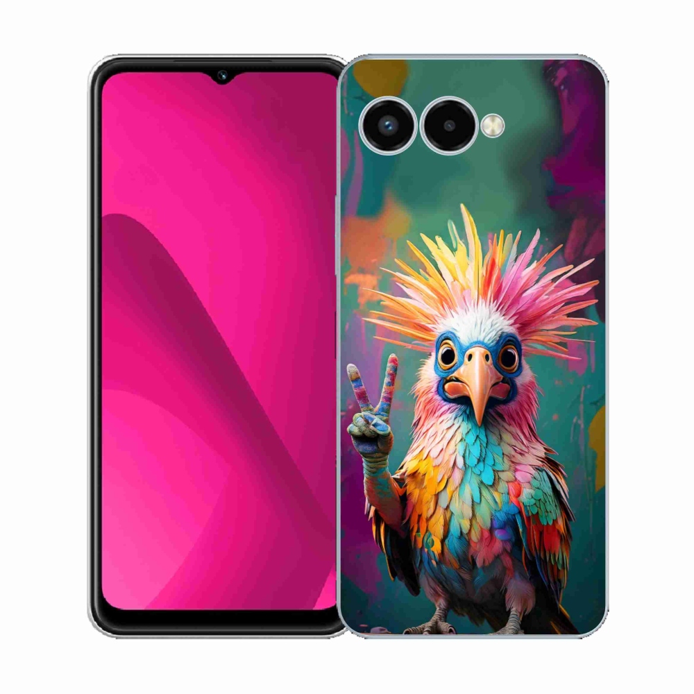 Gélový kryt mmCase na T phone 3 - farebný rebel