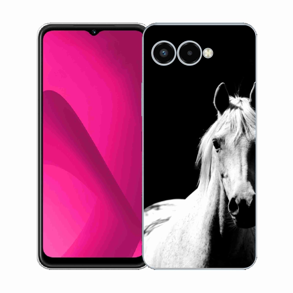 Gélový kryt mmCase na T phone 3 - biely kôň 5
