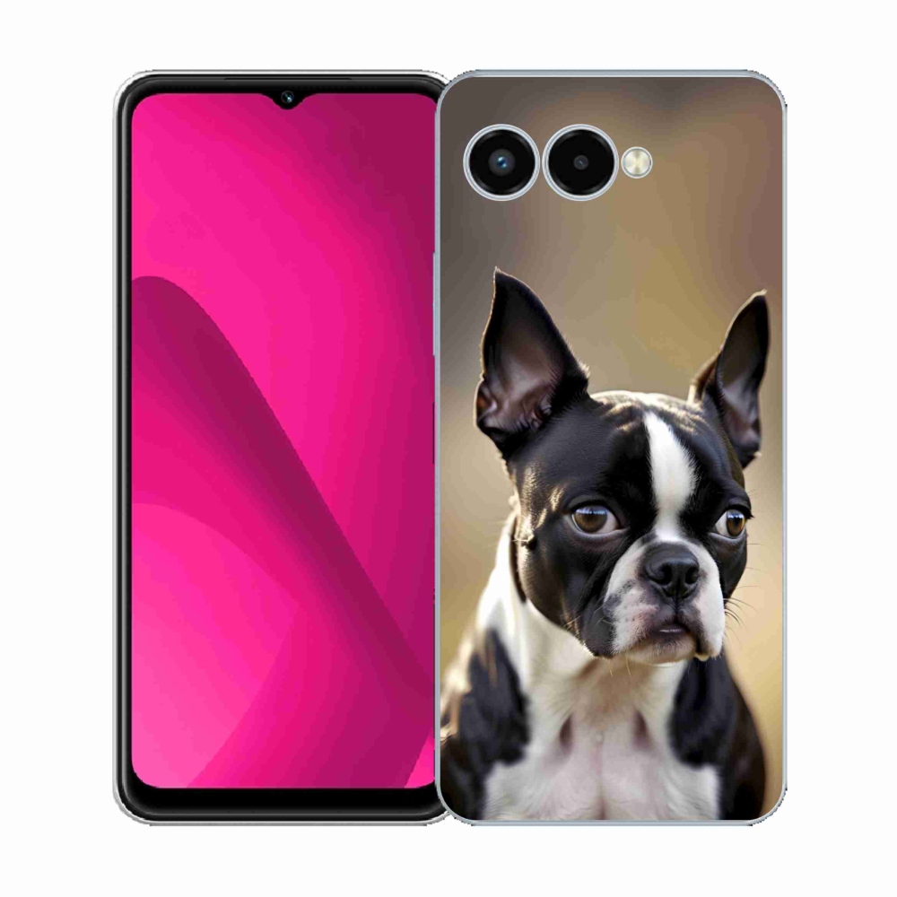Gélový kryt mmCase na T phone 3 - bostonský teriér