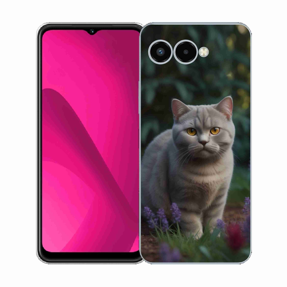 Gélový kryt mmCase na T phone 3 - britská mačka