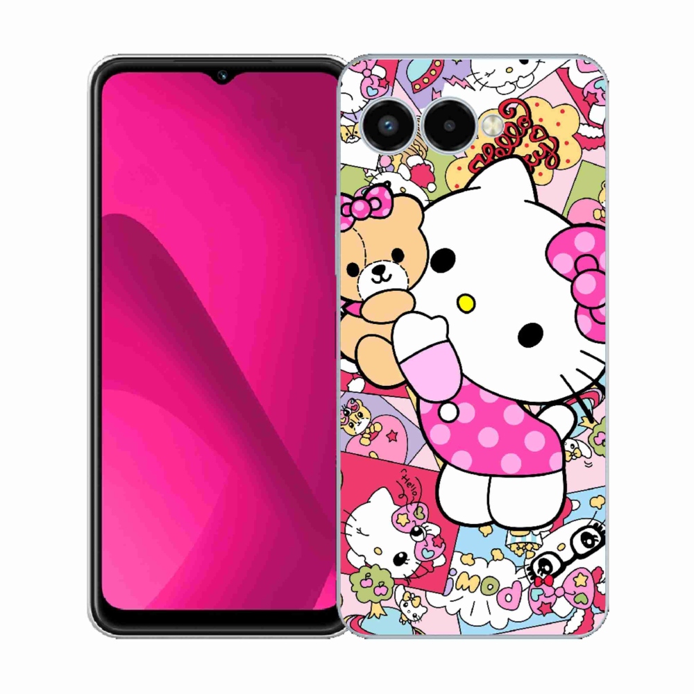 Gélový kryt mmCase na T phone 3 - cute kitty