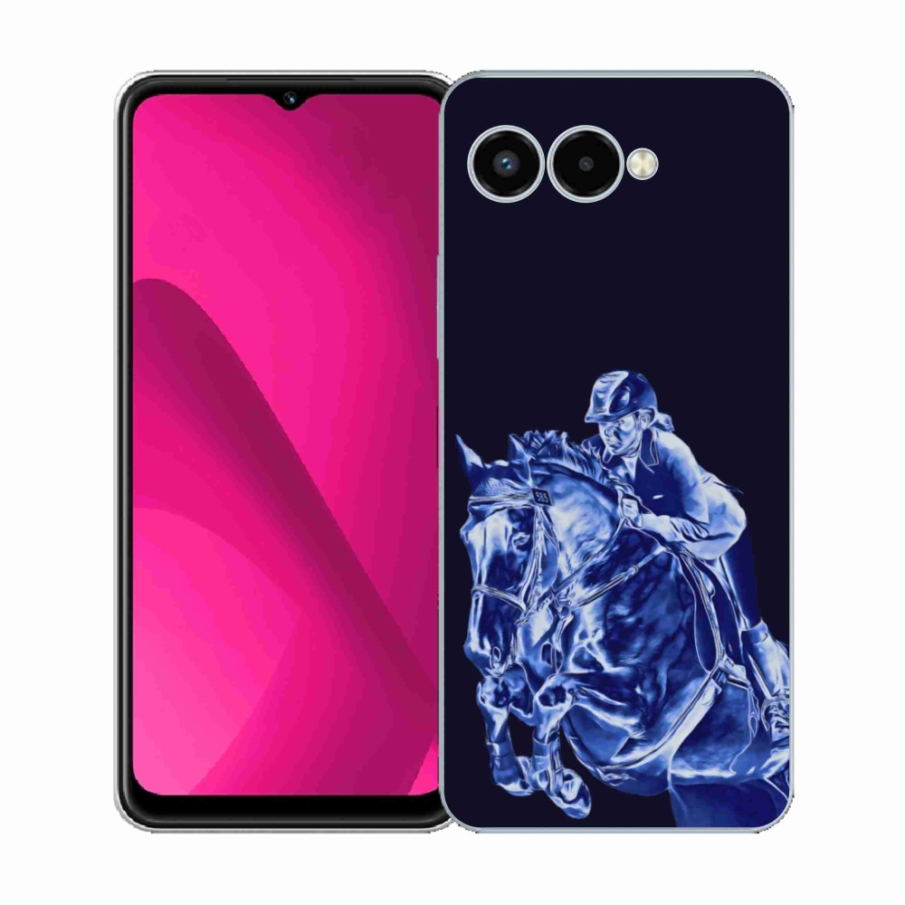 Gélový kryt mmCase na T phone 3 - dostihový kôň