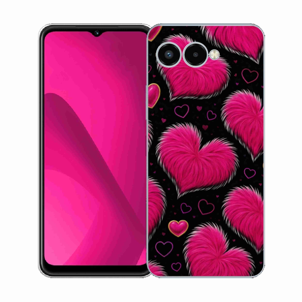 Gélový kryt mmCase na T phone 3 - hebké srdce