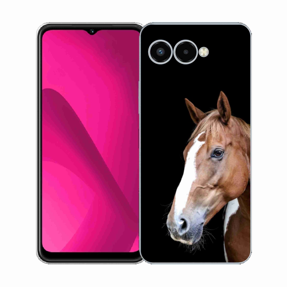 Gélový kryt mmCase na T phone 3 - hnedý kôň 3