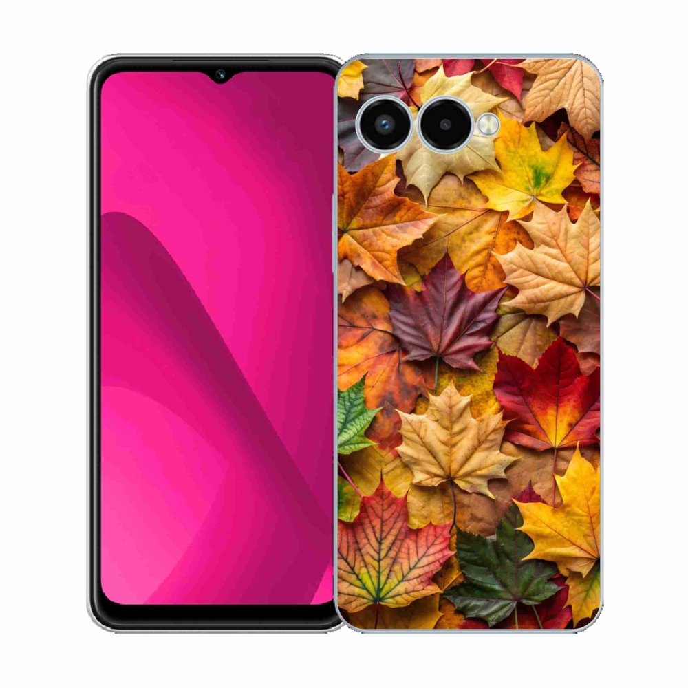 Gélový kryt mmCase na T phone 3 - javorové listy 2