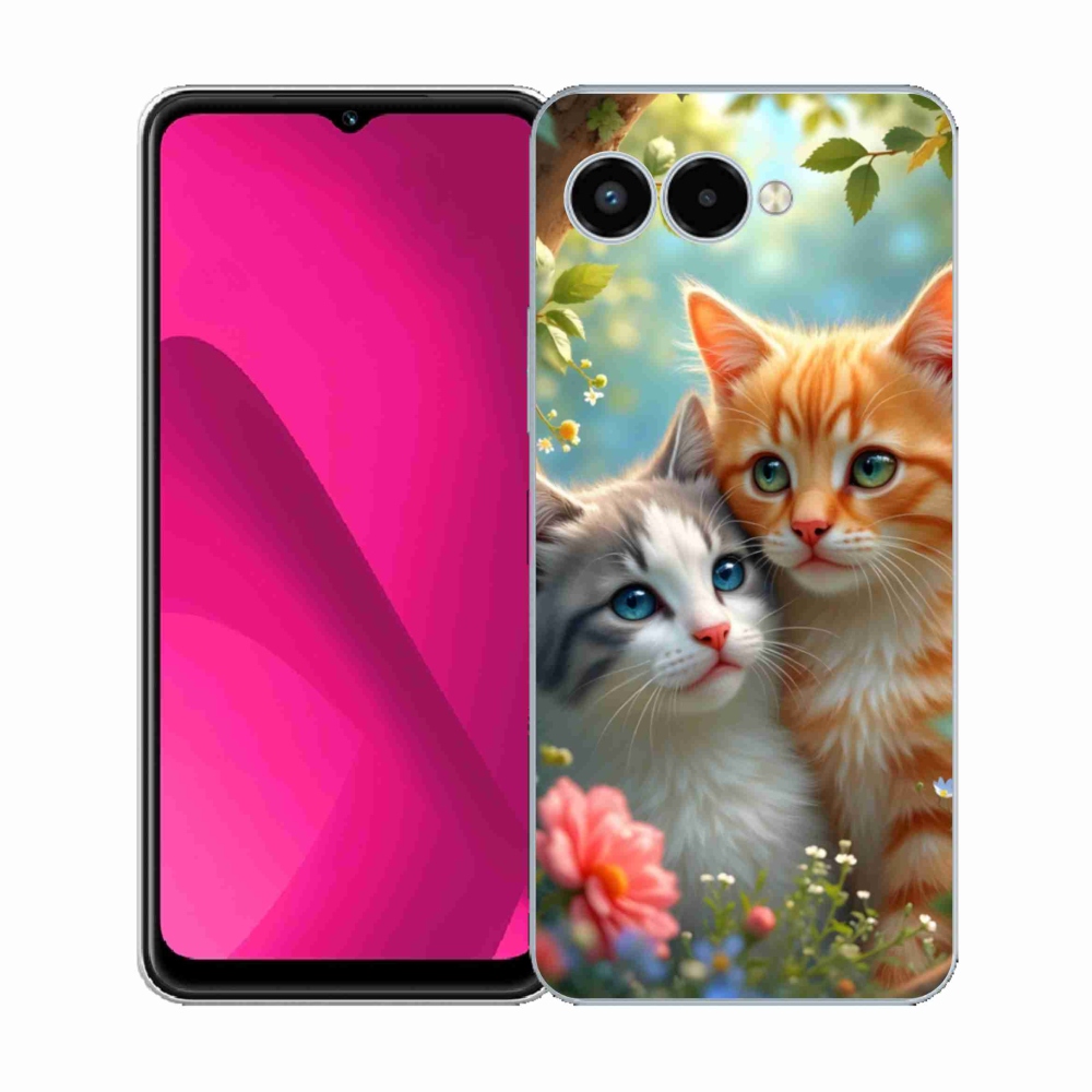 Gélový kryt mmCase na T phone 3 - mačacia láska 2