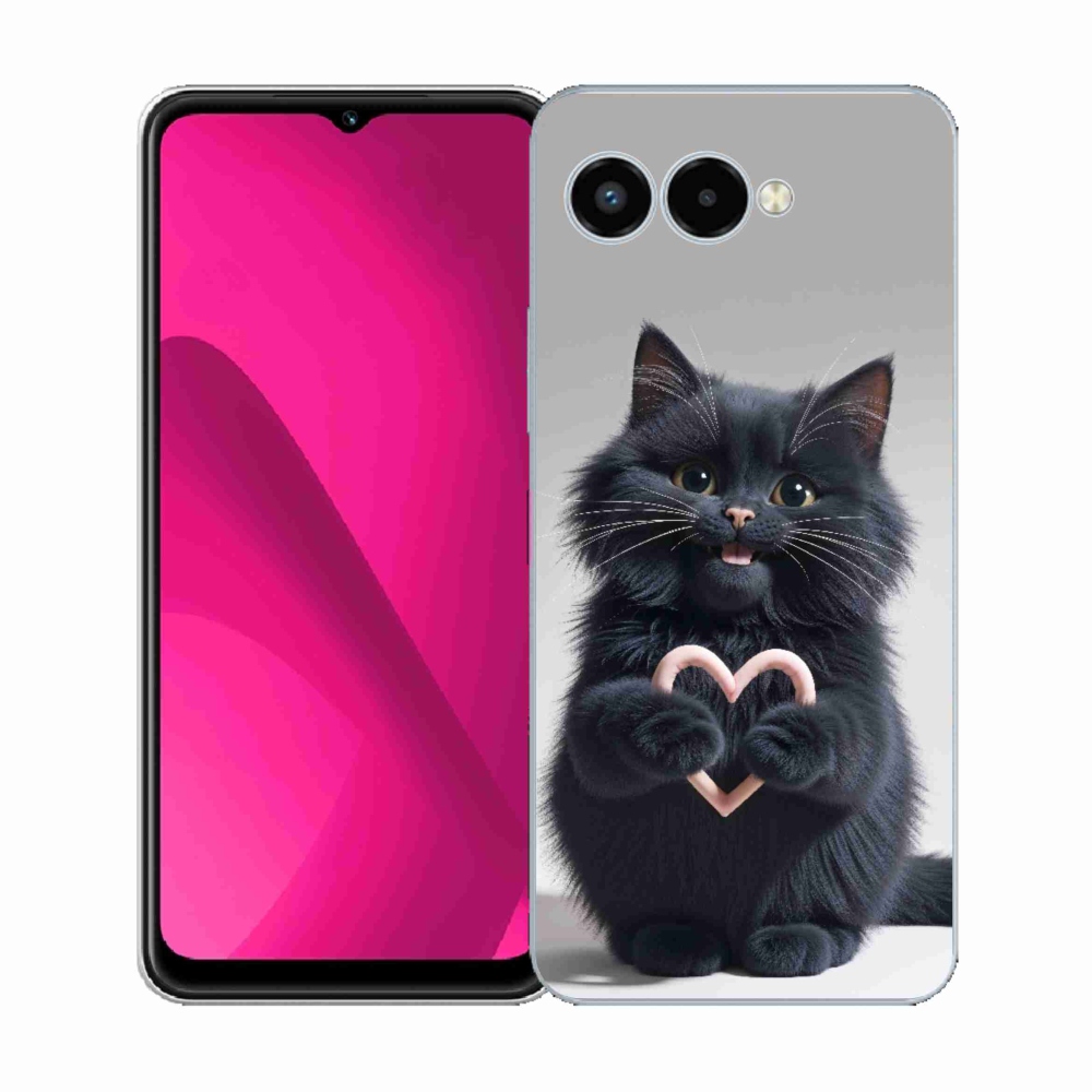 Gélový kryt mmCase na T phone 3 - mačacia láska 3
