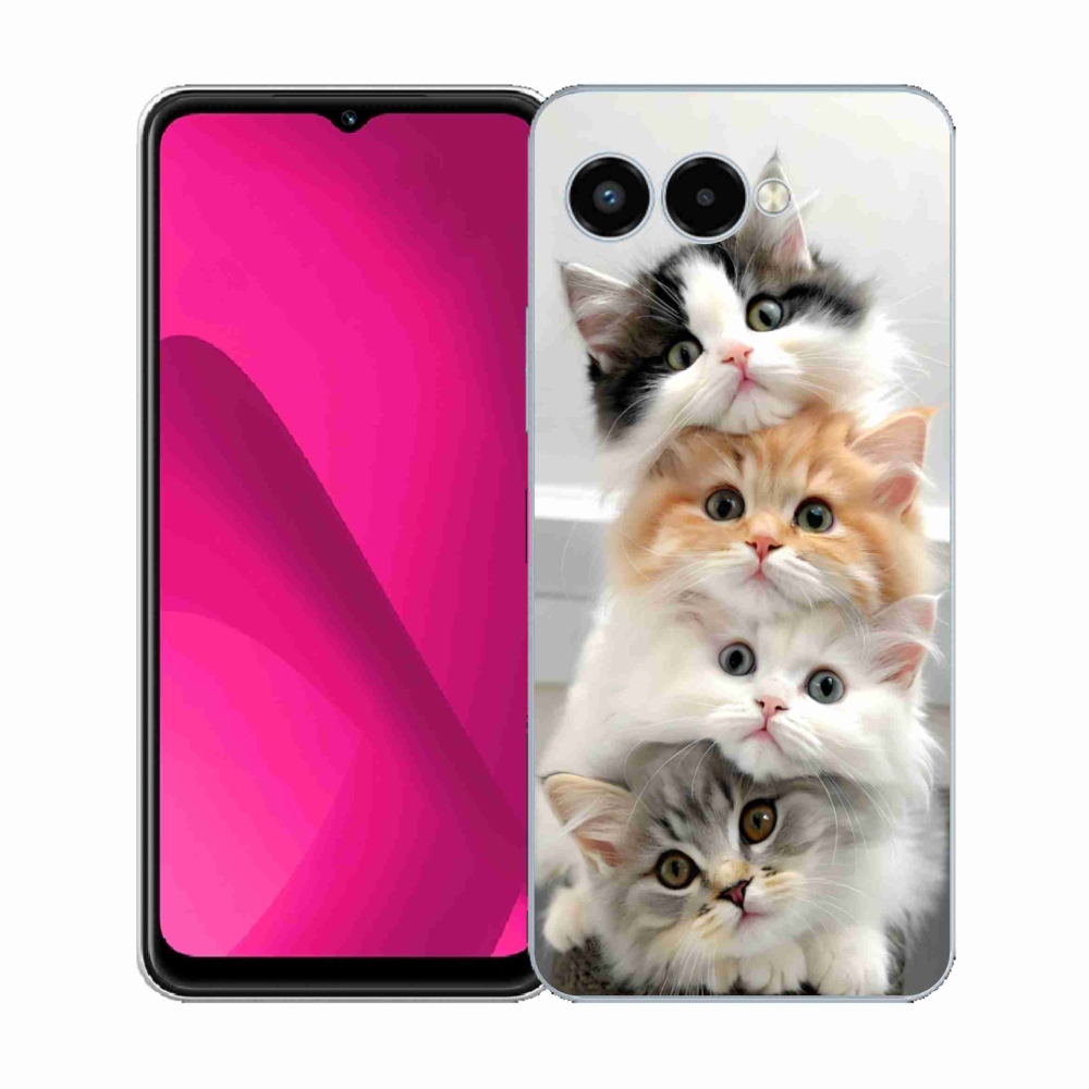 Gélový kryt mmCase na T phone 3 - mačacia partia