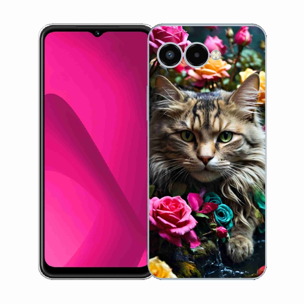 Gélový kryt mmCase na T phone 3 - mačacie pohľad 2