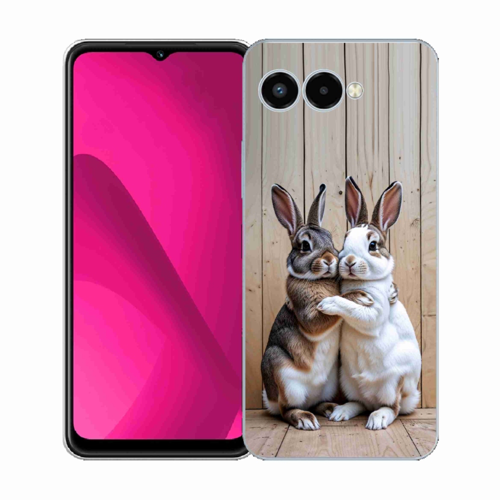 Gélový kryt mmCase na T phone 3 - králičie pár