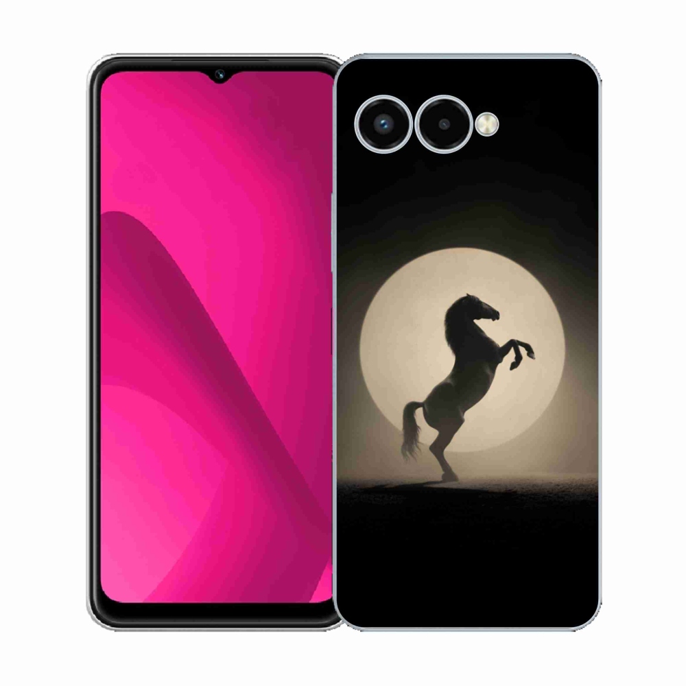 Gélový kryt mmCase na T phone 3 - kôň v siluete
