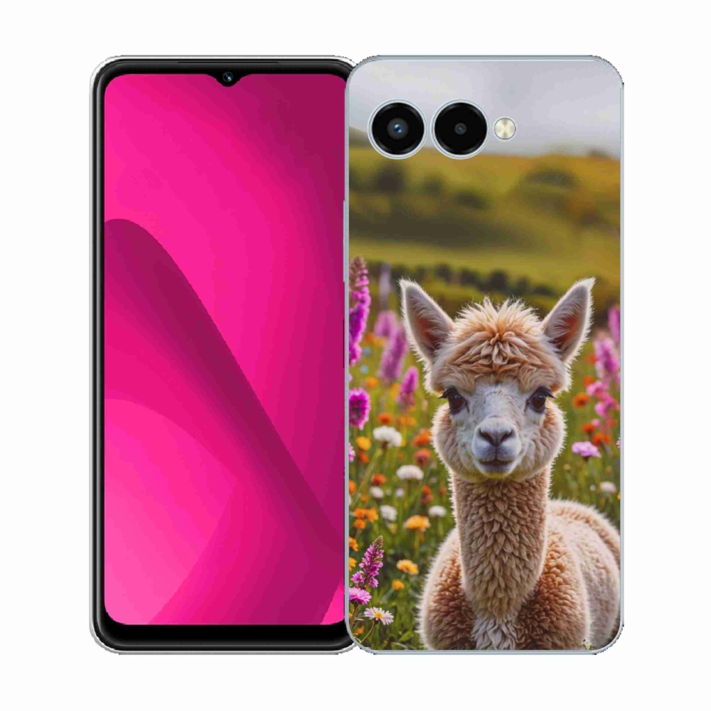 Gélový kryt mmCase na T phone 3 - lama na lúke