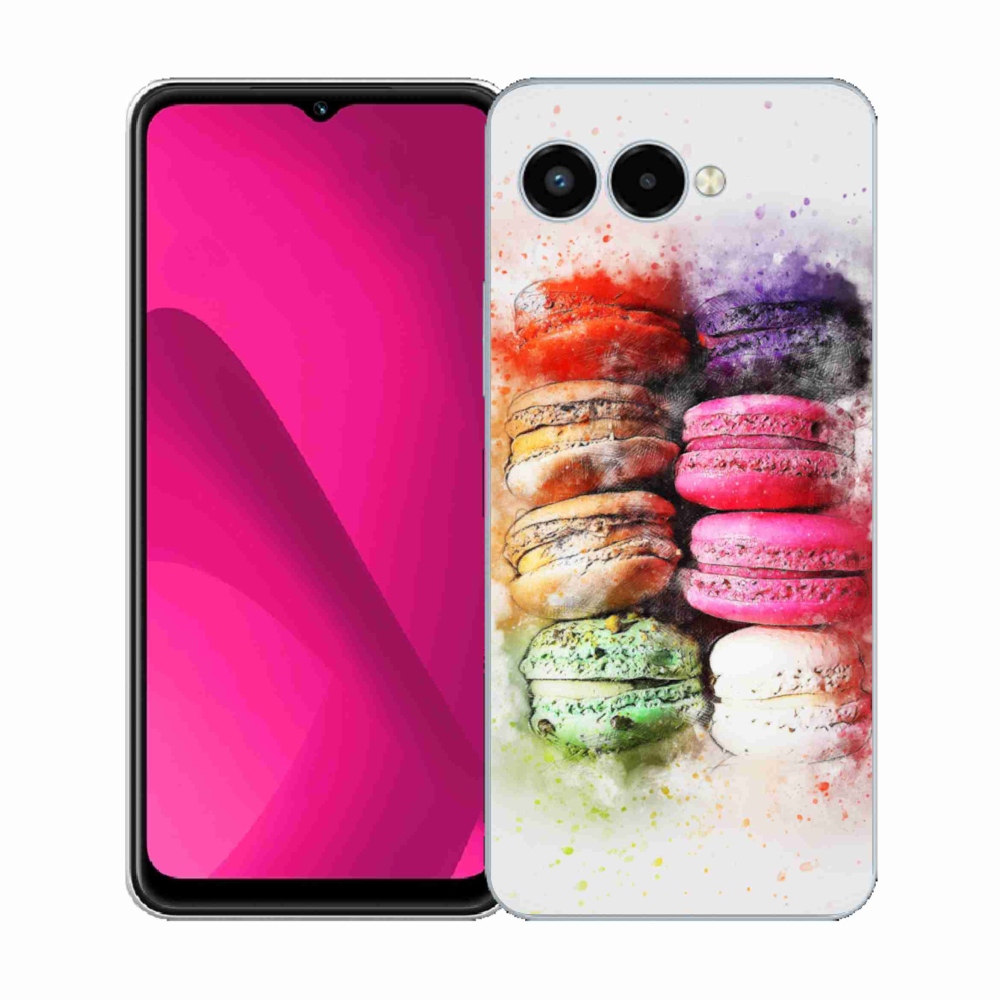 Gélový kryt mmCase na T phone 3 - makrónky