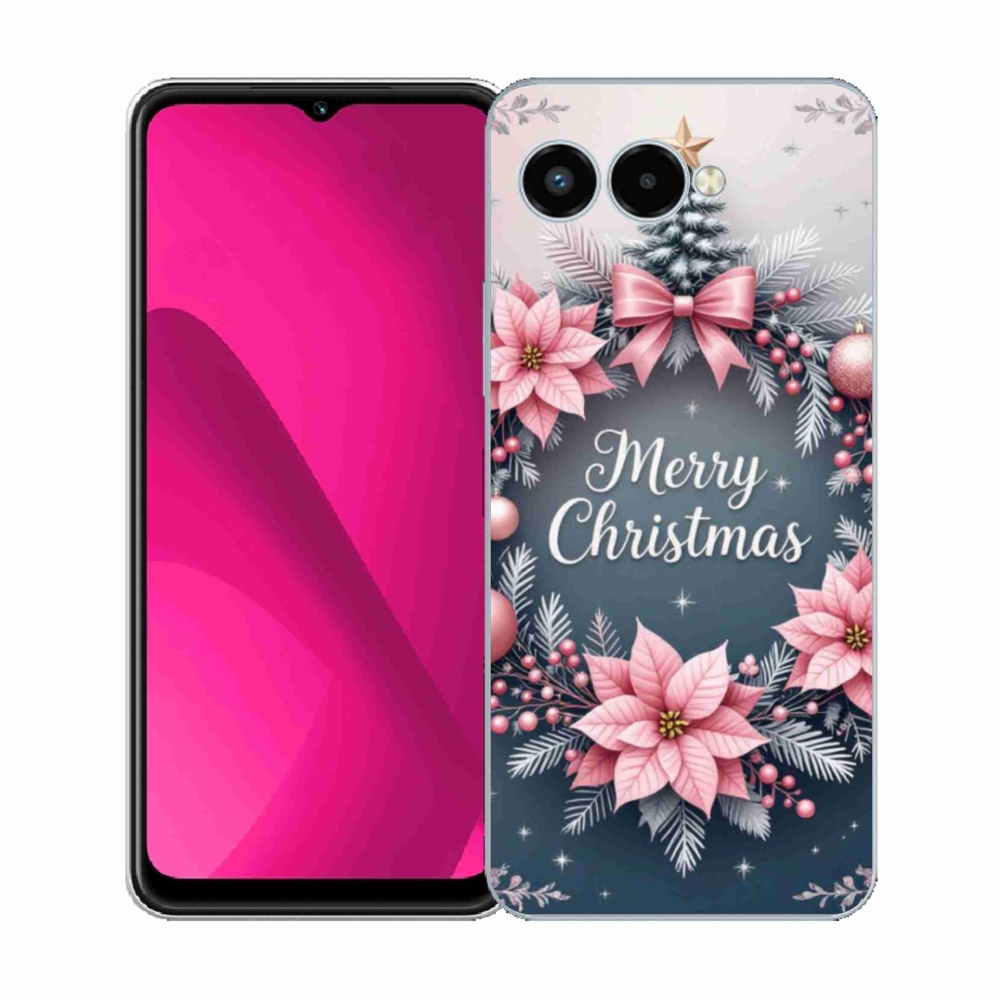 Gélový kryt mmCase na T phone 3 - merry christmas