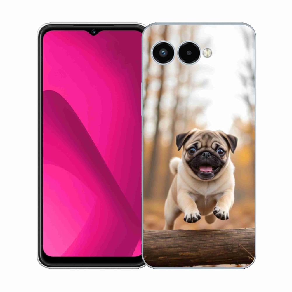 Gélový kryt mmCase na T phone 3 - mops 2