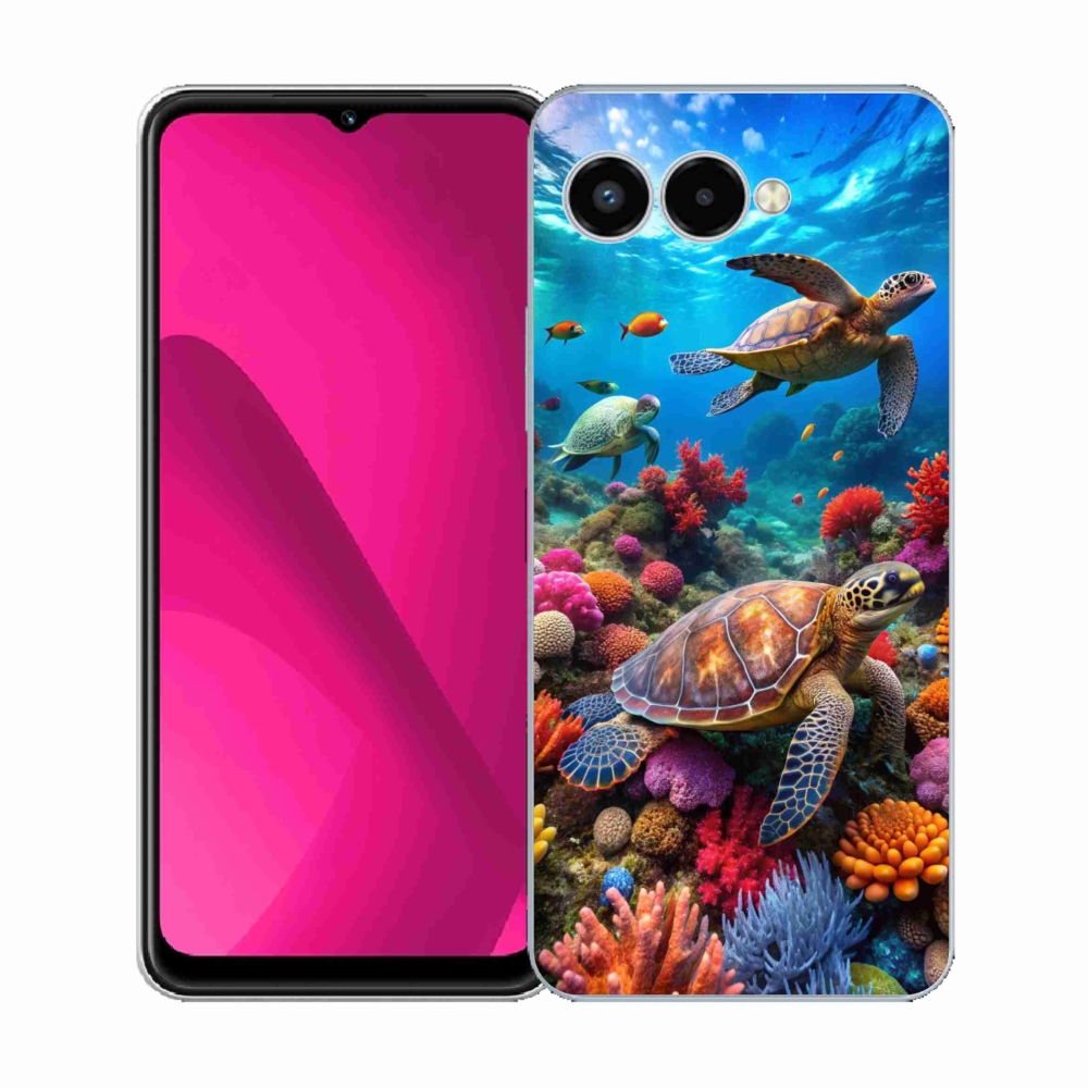 Gélový kryt mmCase na T phone 3 - morský svet 2