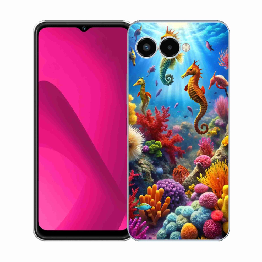 Gélový kryt mmCase na T phone 3 - morský svet 3