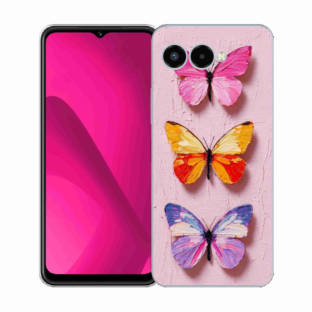 Gélový kryt mmCase na T phone 3 - motýlia trojica