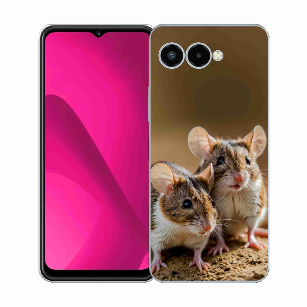Gélový kryt mmCase na T phone 3 - myší duo