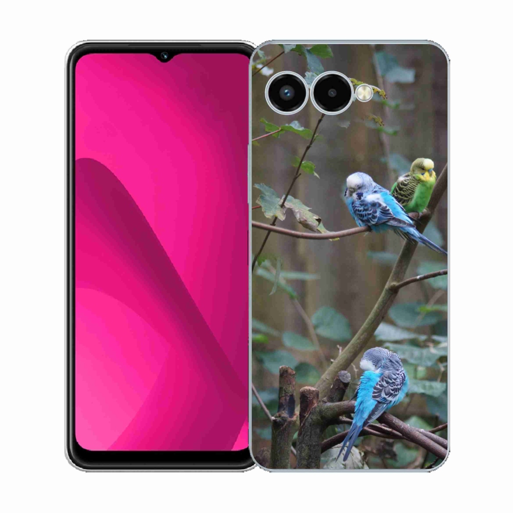 Gélový kryt mmCase na T phone 3 - papagáje na vetve