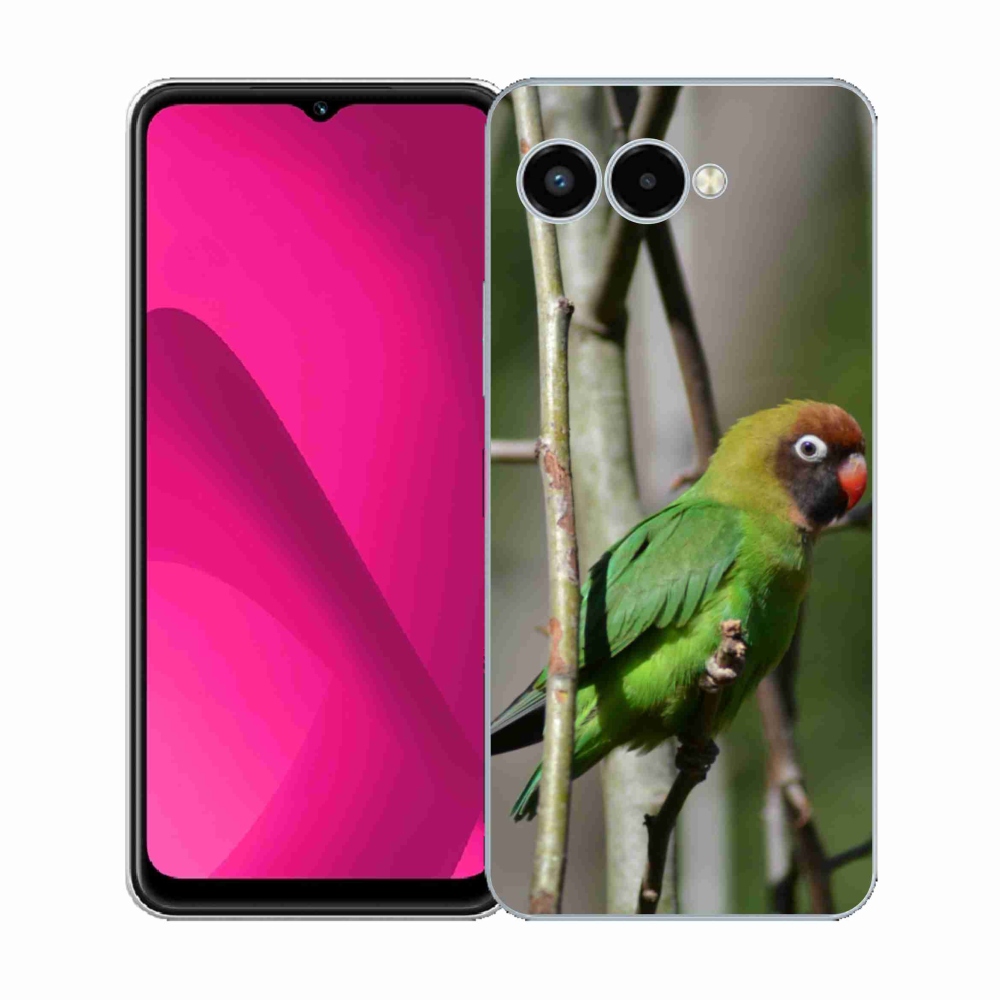 Gélový kryt mmCase na T phone 3 - papagáj agapornis