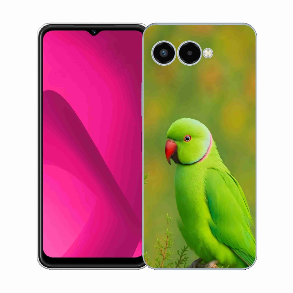 Gélový kryt mmCase na T phone 3 - papagáj alexander 2