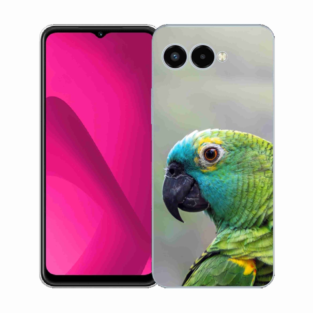 Gélový kryt mmCase na T phone 3 - papagáj amazoňan