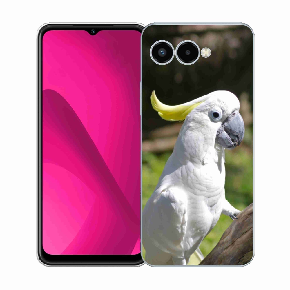 Gélový kryt mmCase na T phone 3 - papagáj kakadu 2