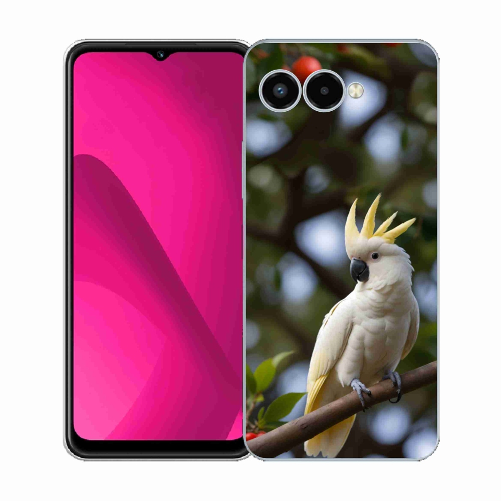 Gélový kryt mmCase na T phone 3 - papagáj kakadu 3