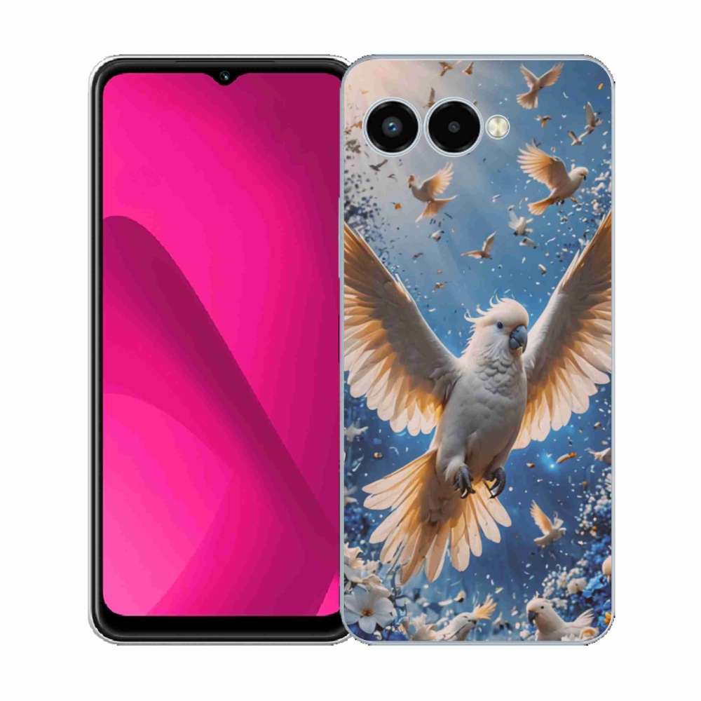 Gélový kryt mmCase na T phone 3 - papagáj kakadu