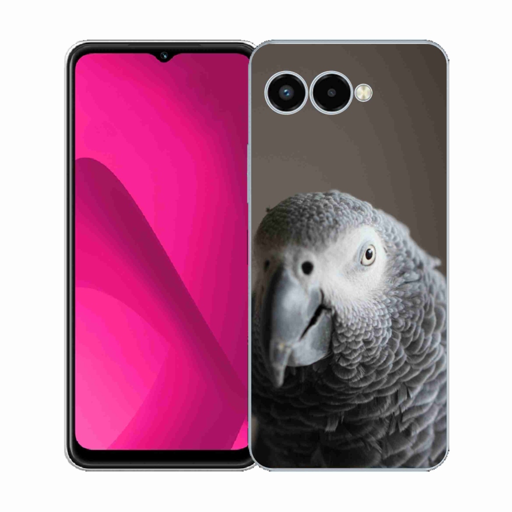 Gélový kryt mmCase na T phone 3 - papagáj žako 2