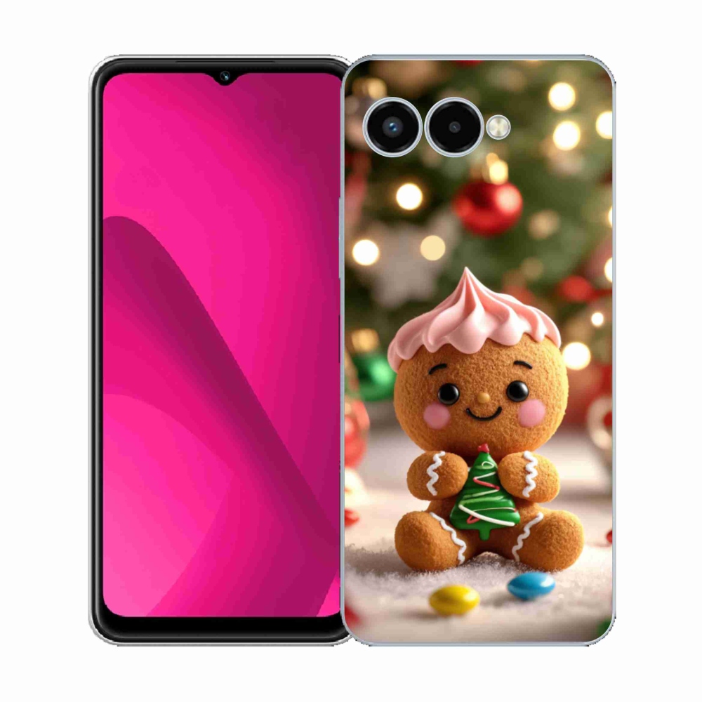 Gélový kryt mmCase na T phone 3 - perníček