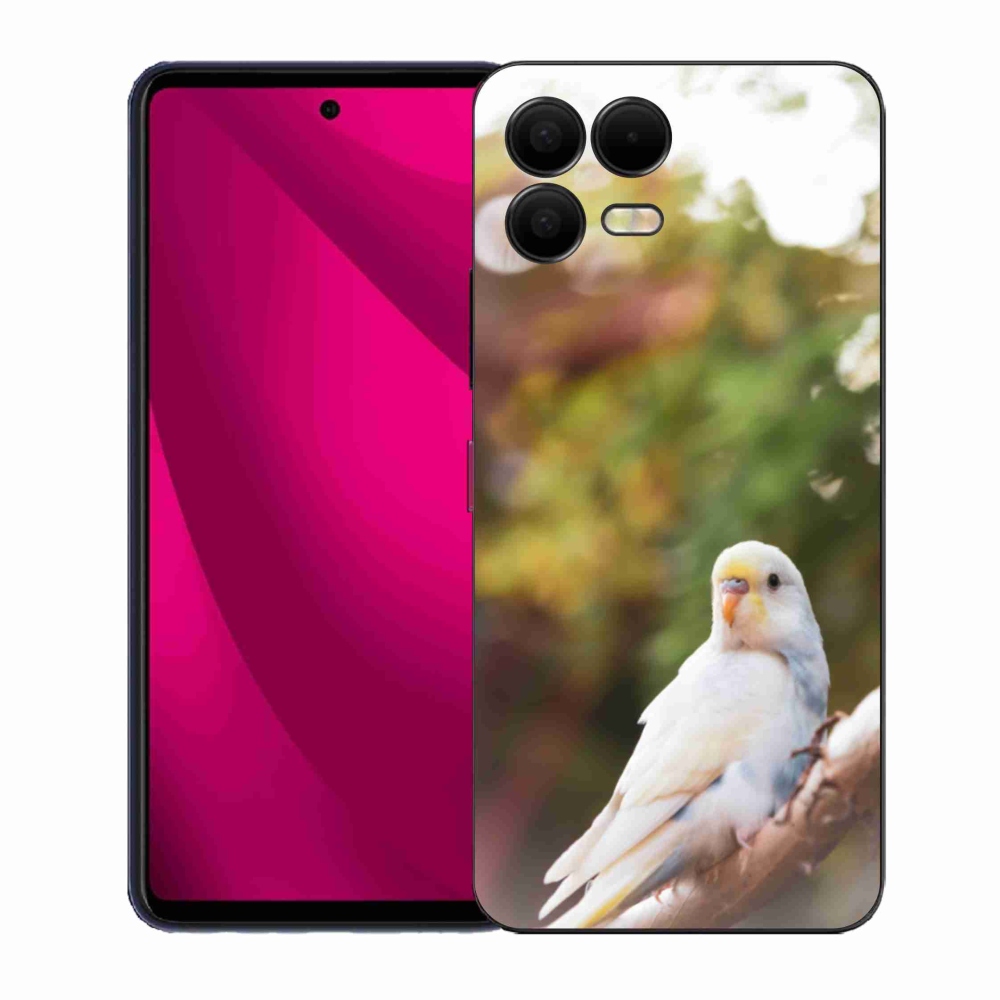 Gélový kryt mmCase na T phone 3 Pro - andulka biela